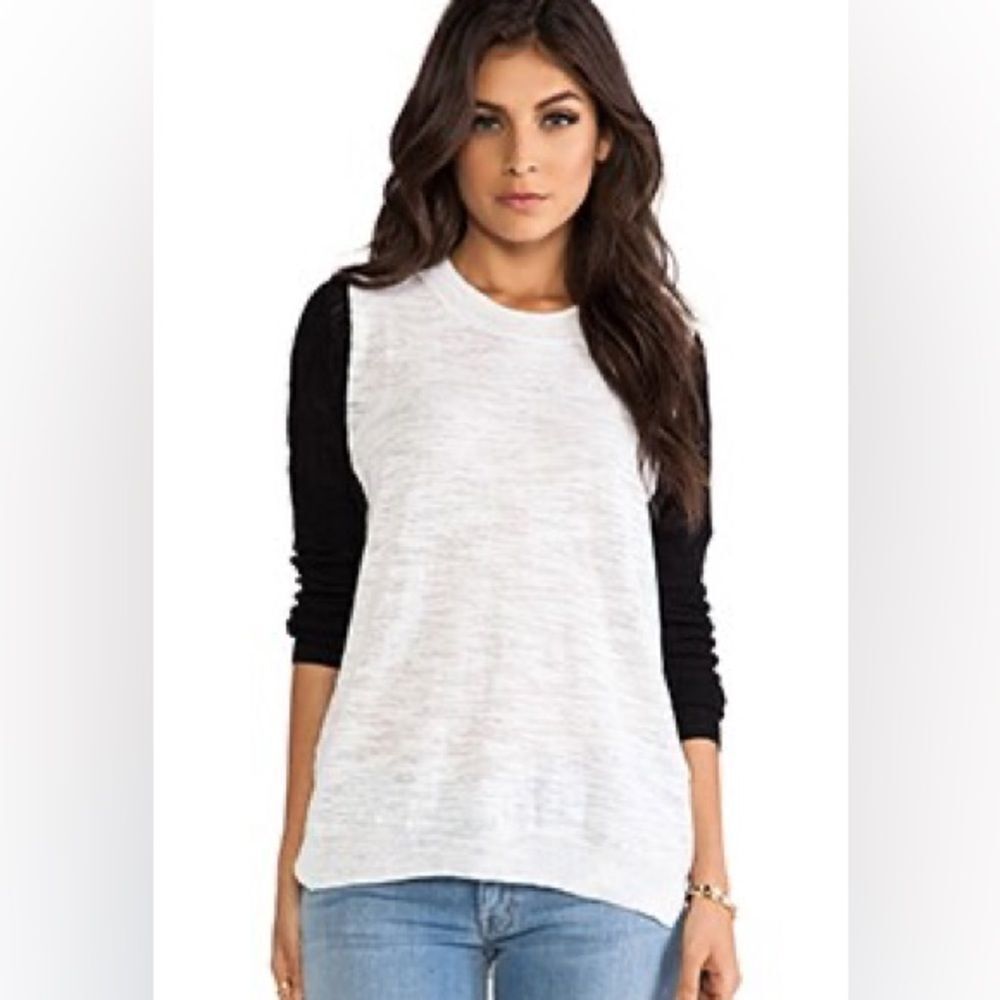 Rebecca Taylor Mesh Blocking Sweater